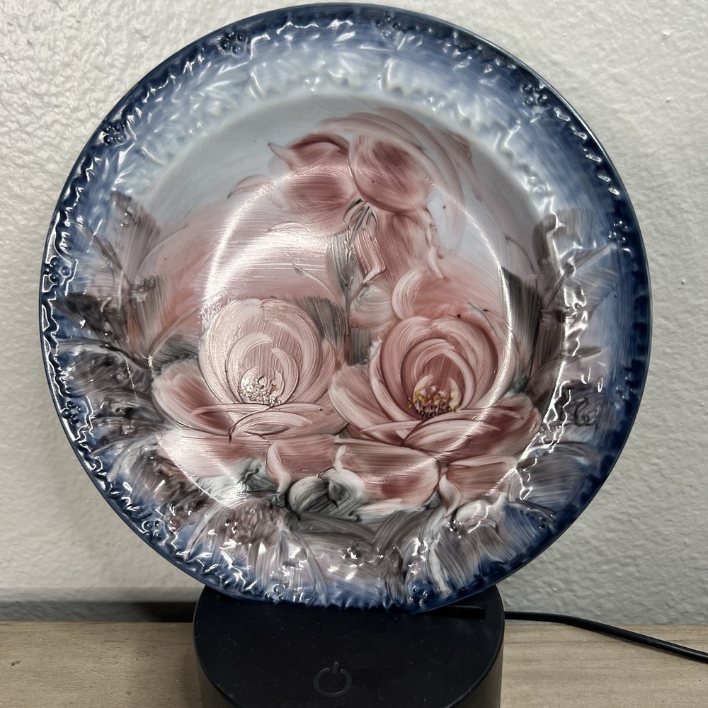 Vintage Brazil Hand Painted 7" Plate Gorgeous One Of A Kind See Details For Info
